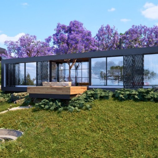 Exemplo de masterplan de condomínio de cabanas