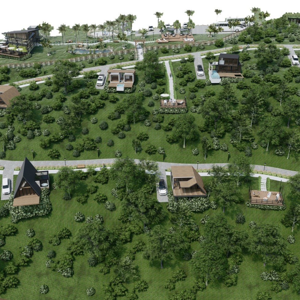 Planejamento de condomínios de cabanas